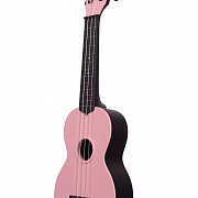 WATERMAN by KALA KA-SWB-PK Soft Pink Matte Soprano Ukulele