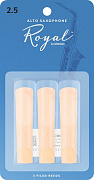 D`ADDARIO WOODWINDS ROYAL, 3 PAK, ALTO SAX, 2.5