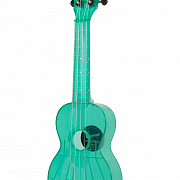 WATERMAN by KALA KA-SWF-BL Waterman Fluorescent Blue, Soprano Ukulele