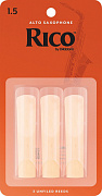 D'ADDARIO WOODWINDS RJA0315 RICO, 3 PAK, ALTO SAX, 1.5 , 1.5, 3